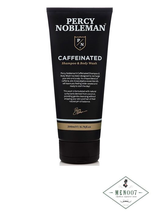 Шампунь и гель для душа с кофеином Percy Nobleman Caffeinated Shampoo & Body Wash - 200 мл