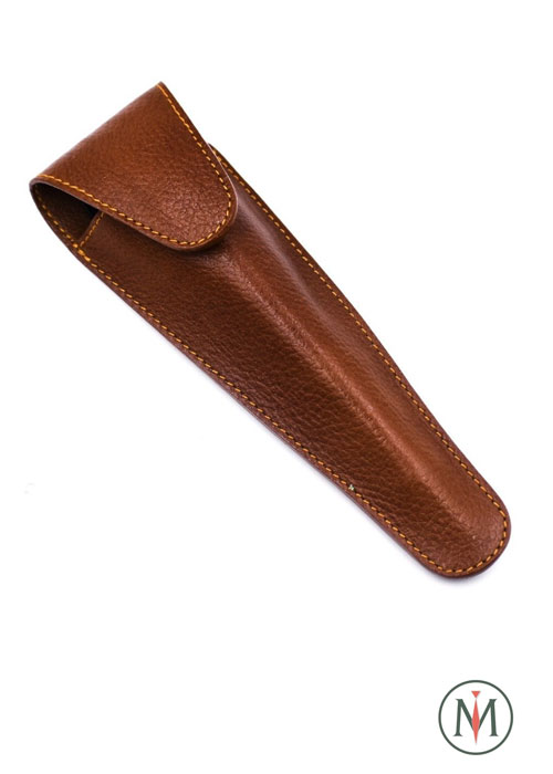 Кожаный чехол для Mach3/Fusion, коричневый Parker Shaving LP2 -19см.