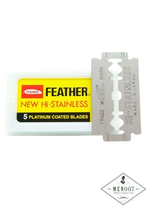 Лезвия для безопасной бритвы Feather New Hi-Stainless (5 лезвий)