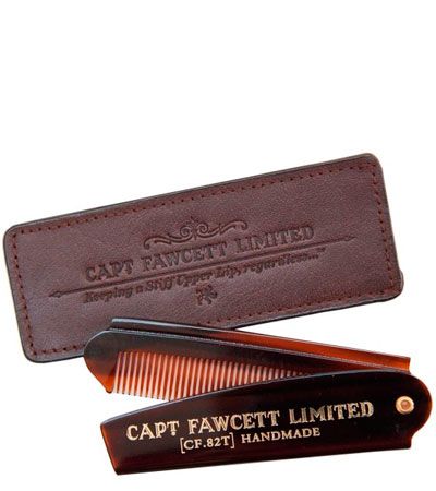 Кожаный чехол для расчески CF82T Captain Fawcett Leather Case
