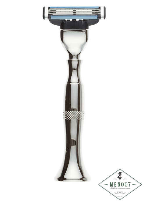 Станок для бритья IL Ceppo, MACH3, никелированная латунь, рукоять - серебристый цвет