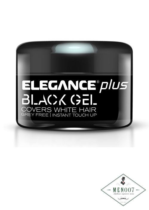 Гель для окрашивания седых волос Elegance Plus Covers White Hair Gel Black - 100 мл