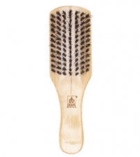 Щетка для укладки волос и бороды DEWAL "BARBER STYLE", натуральная щетина, 7-рядная CO-28