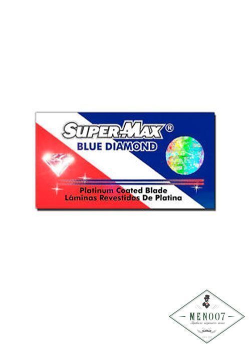 Лезвия для безопасной бритвы Super-Max Blue Diamond Platinum