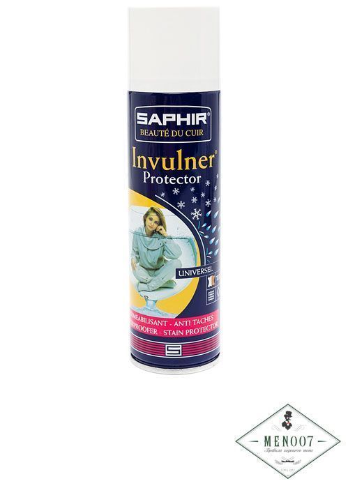 Пропитка «Invulner» SAPHIR для всех видов кож, текстиля и HI-TECH материалов, аэрозоль, 250 мл.