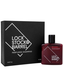 Парфюмированный мужской шампунь для волос увлажняющий Recharge Shampoo в подарочной упаковке Lock Stock & Barrel  -250мл.