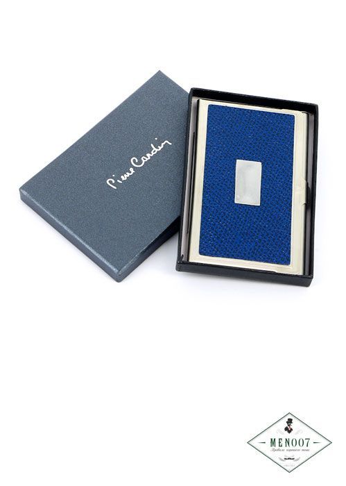 Визитница Pierre Cardin синяя (с местом для лого)