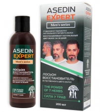 Лосьон восстановитель естественного цвета волос ASEDIN EXPERT Men's Series Сила 7 трав 200 мл