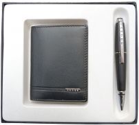 Набор подарочный чехол для кредитных карт и ручка EDGE CROSS