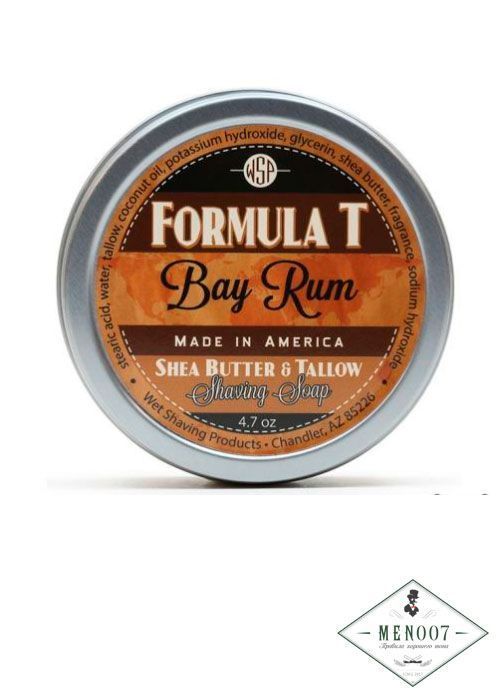 Мыло для бритья Wsp Formula T Shaving Soap Bay Rum 125гр.