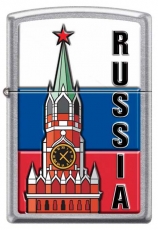 Зажигалка ZIPPO 207 KREMLIN FLAG RUSSIA