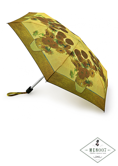 Зонт с фрагментом картины Винсента Ван Гога «Подсолнухи», механика, Tiny, Fulton L794-2348