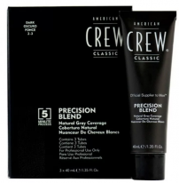 Краска для седых волос темный оттенок 2/3 3х40 мл American Crew Precision Blend