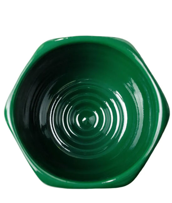 Чаша для бритья керамическая без ручки зелёного цвета, KURT  К_40020green