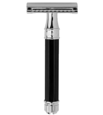 Станок для бритья Т-образный Edwin Jagger с черной восьмигранной ручкой DE86811bl