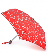 Легкий и компактный зонт «Листья», механика, Orla Kiely, Tiny, Fulton L744-3116