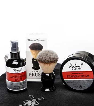 Подарочный набор для бритья Rockwell Razors Brush Experience