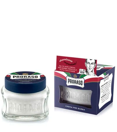 Крем до бритья Proraso Blue Pre-shaving cream Алоэ и витамин Е - 100мл.