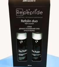 Спрей для восстановления и лечения волос с пептидами Refolin duo Full course, 200 мл 