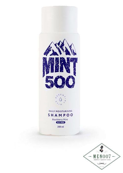 Ежедневный увлажняющий безсульфатный шампунь с ароматом ежевики MINT500 DAILY SHAMPOO BLACKBERRY MINT -250мл.
