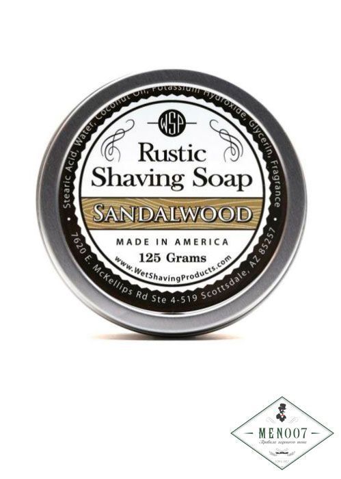 Мыло для бритья Wsp Rustic Shaving Soap Sandalwood -125гр.