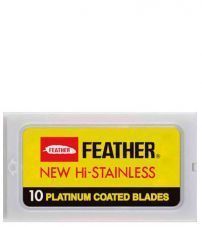 Лезвия для безопасной бритвы Feather New Hi-Stainless (10 лезвий)