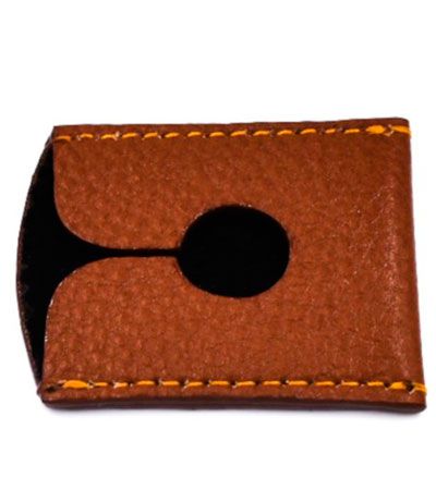 Защитная кожаная крышка для Т-образной бритвы Parker LRCBR Brown Leather Razor Cover