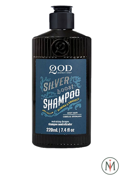 Шампунь для седых волос QOD Barber Shop Silver Boost Shampoo -220мл.