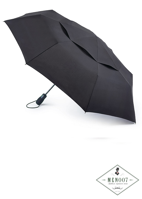 Для сложных погодных условий мужской черный зонт, автомат, Tornado, Fulton G840-01