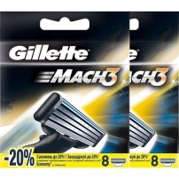 Gillette Mach3 сменные кассеты (16 шт)