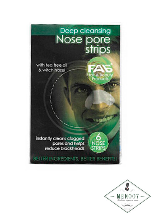 Подушечки от чёрных точек для носа FAB Nose Pore Strips