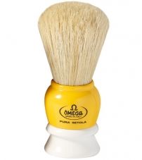 Помазок для бритья Omega 10075 (Желтый) Кабан