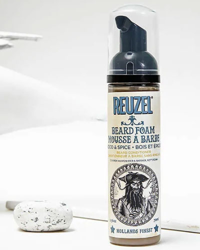 Кондиционер-пена для бороды Reuzel Wood & Spice Beard Foam -70мл.