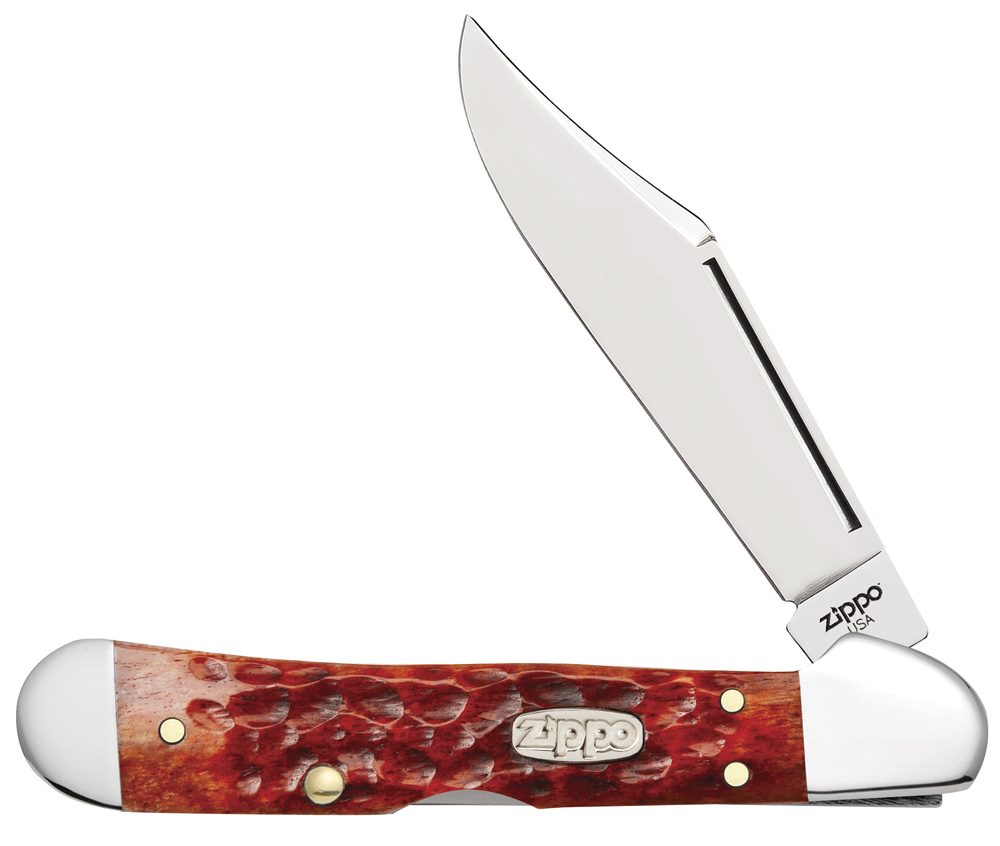 Нож перочинный Chestnut Bone Standard Jigged Mini Copperlock + зажигалка 207 ZIPPO 50538_207