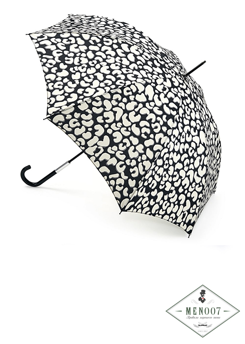Дизайнерский зонт-трость «Леопард», механика, Lulu Guinness, Eliza, Fulton L720-2680