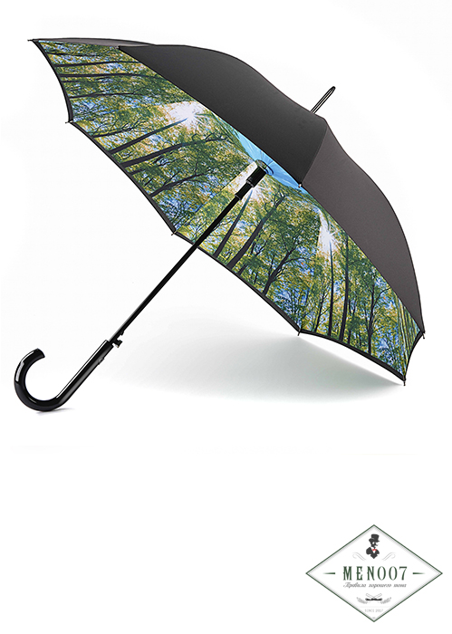 Зонт женский трость автомат Fulton L754-3970 Sunburst (Солнечные лучи)