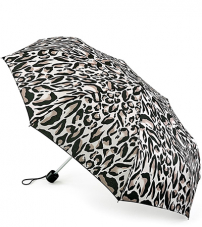 Легкий женский зонт с большим куполом «Леопард», механика, Minilite, Fulton L354-3036