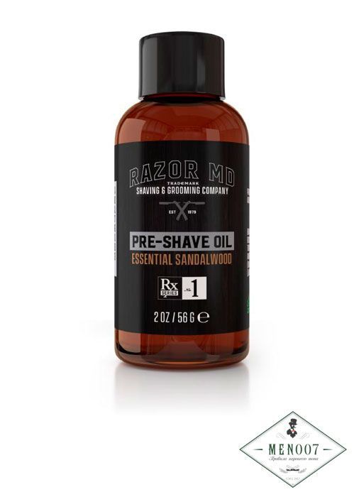 Масло до бритья Сандал Razor MD Pre-Shave Oil Essential Sandalwood - 60 мл