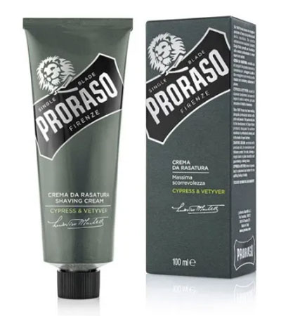 Крем для бритья туба Proraso Shaving Cream Cypress & Vetyver-100мл.
