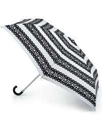 Легкий изящный зонт «Мексиканская полоска», механика, Lulu Guinness, Superslim, Fulton L718-2959