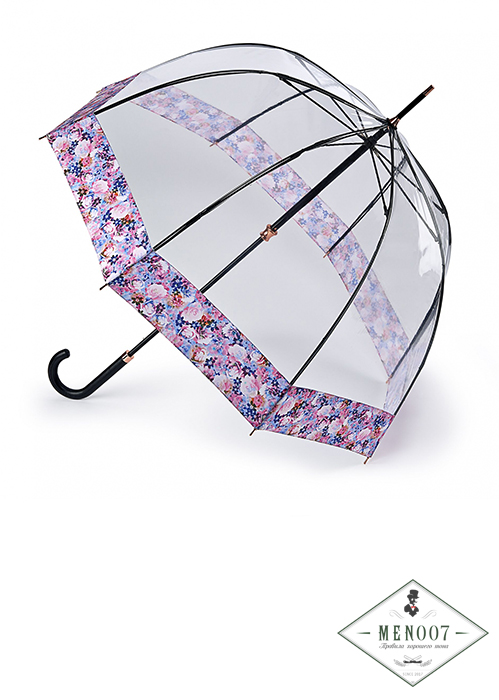 Зонт женский трость Fulton L866-4028 DigitalBlossom (Цветок)