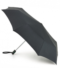 Плоский черный мужской зонт, автомат, OpenClose-17, Fulton G819-01