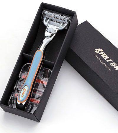 Станок для бритья с 3-я лезвиями ЛЕЗВИЯМИ BAILI REGAL GLOSSY SILVER