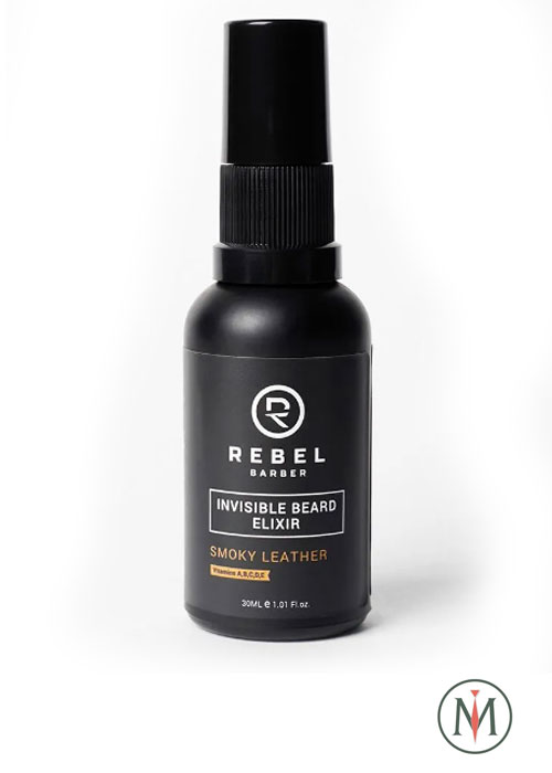 Премиальный эликсир для бороды REBEL BARBER Invisible beard elixir Smoky Leather 30 мл