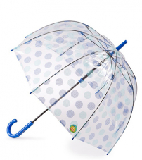Зонт женский трость Fulton L787-3114 HeartSpotBlue (Горох)