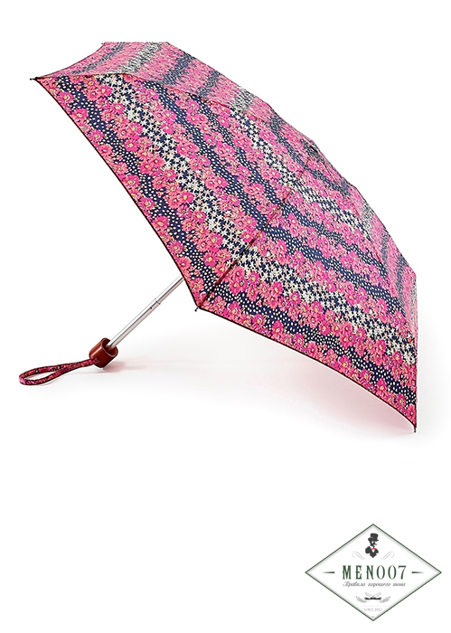 Суперкомпактный нарядный женский зонт «Маргаритки», механика, Tiny, Fulton L501-3022