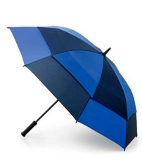 Мужской зонт-гольфер с двойным куполом S669-2167 «Голубой-синий», механика, Stormshield, Fulton