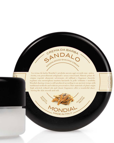 Крем для бритья Mondial "SANDALO" с ароматом сандалового дерева, пластиковая чаша plexiglas, 150 мл
