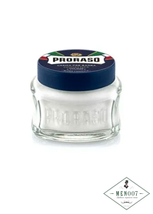 Крем до бритья Proraso Blue Pre-shaving cream Алоэ и витамин Е - 100мл.