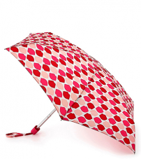 Суперкомпактный «зонт в карман» «Губы», механика, Lulu Guinness, Tiny, Fulton L717-3181